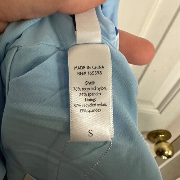 Andie Swim The Siren Tankini Top Blue Floral Print Bathing Suit Size Small - Picture 4 of 6